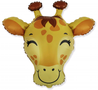 Безымянный Шар (12''/30 см) Мини-фигура, Голова, Милый Жираф, 1 шт.