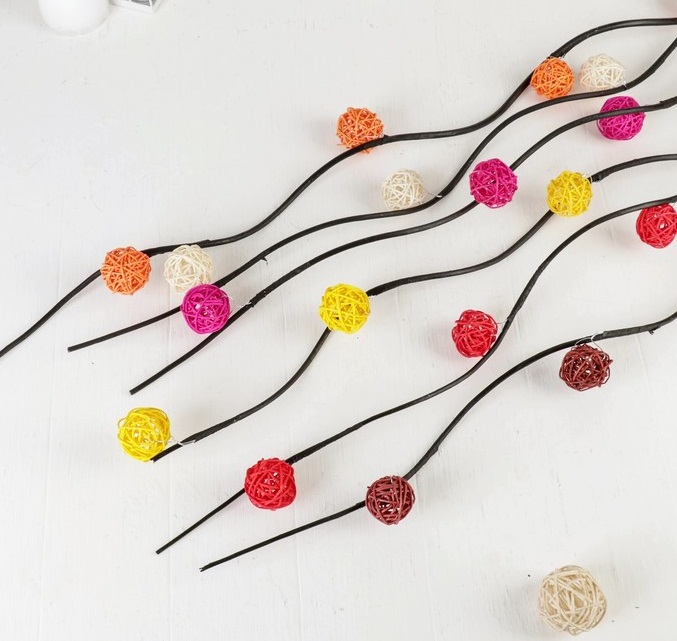 Декор тинги шарик китте (150 см, d-4cм) , 1 шт.