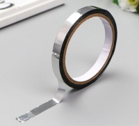 Тейп-лента, (1,2см* 50м), серебро, 1 шт.