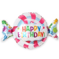 62589e26c20e4b0b2128f1917bbeb4f3 Шар (27''/69 см) Фигура, Конфета с ДР, 1 шт.