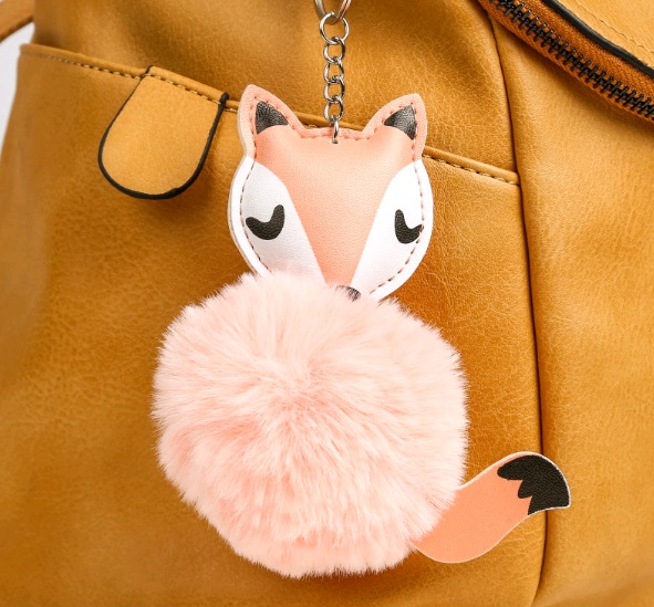 Брелок "Спящая лисичка", 13х10,5х8 см, 1 шт.