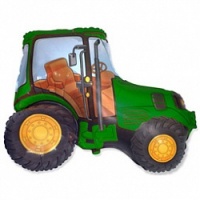 614ef88a80735ebcf0ddc1e0c3a0948c Шар (32''/81 см) Фигура, Трактор, Зеленый, 1 шт.