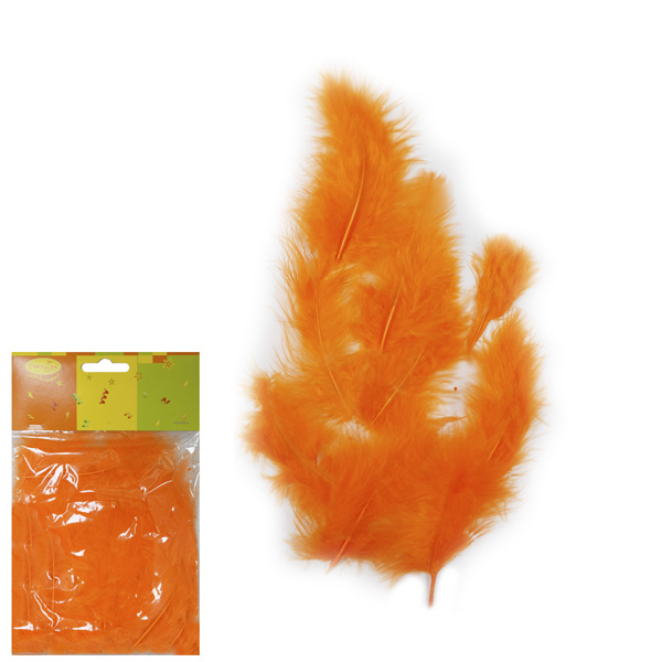 Перья Оранжевые, 30 шт.