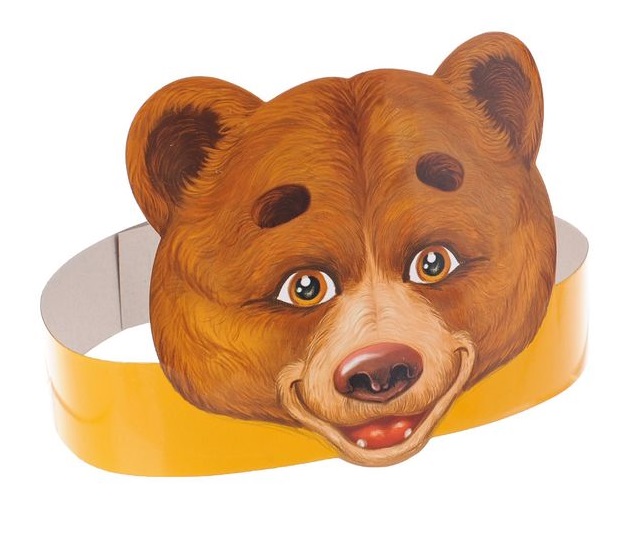 Маска на ободке "Медведь", 11,9х64 см, 1шт.