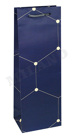 Пакет подарочный (12*36*8,5см) Стильная геометрия, 1 шт.