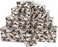 Коробка (11х9х4,7см), Охотничий камуфляж, Бежевый, 1 шт.