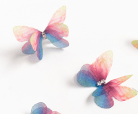 Бабочки шифоновые маленькие (3см), 10 шт.