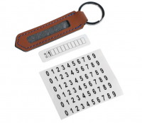 Брелок для ключей с номером телефона, 1 шт.