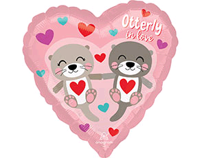 Шар (18"/46 см) Сердце, Влюбленная пара, 1 шт.