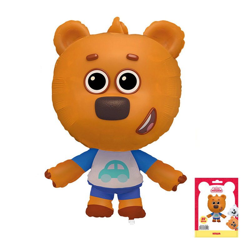 Шар (35"/89см) Фигура, Мини-мишки, Кеша, 1 шт.  Шар (35"/89см) Фигура, Мини-мишки, Кеша, 1 шт.
