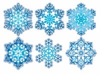 Оформительский набор, "Снежинки", 1 шт.