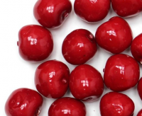 Муляж декоративный черешня красная, маленькая, 1 шт.