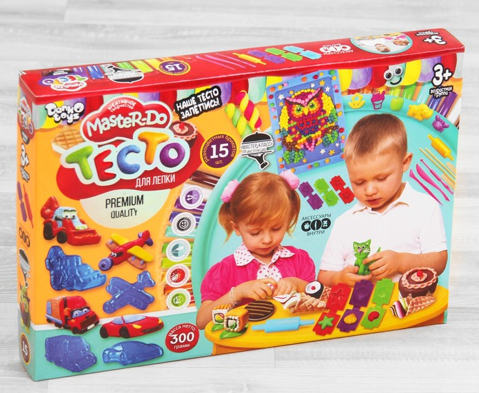 Набор креативного творчества «Тесто для лепки» серия «MASTER DO» 15 цв., 1 шт.