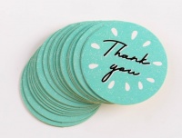 Набор наклеек для бизнеса Thank you, 4х4см, 1 шт.