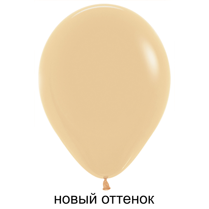 Шар (12''/30см) Персиковый (060), Пастель, 10 шт.