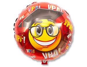 Шар (18"/45см) Ура! Выпускник, 1 шт.