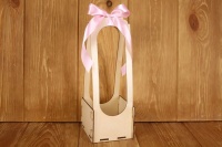 Подарочная упаковка универсальная (11*11*29см), Фанера 3мм, неокраш., оформл., 1 шт.