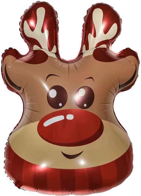 Шар (28''/71см) Фигура, Веселый олень, 1 шт.