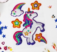 Наклейки для декора "Единорог", белый, 1 шт.