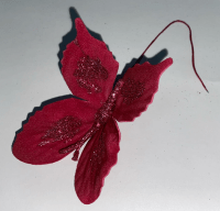 Бабочка на всавке (8см), Бордовая, 1 шт.