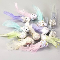 Птички на прищепке (15см), винтажные, 1 шт.