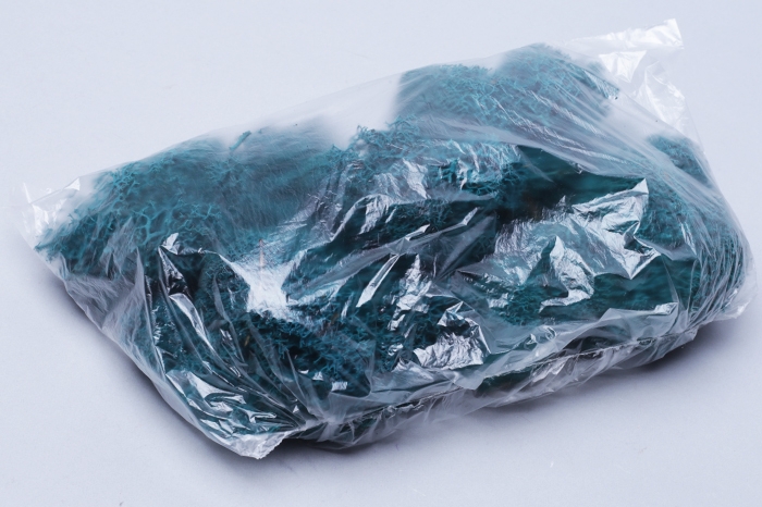 Мох натуральный, стабилизированный бирюзовый, 50мл.