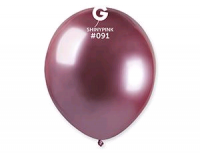 Шар (5"/13см) Shiny Pink, Хром, 100 шт.
