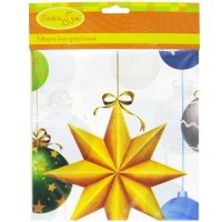 Скатерть полиэтиленовая  (140см*180см), Елочные игрушки, 1 шт.