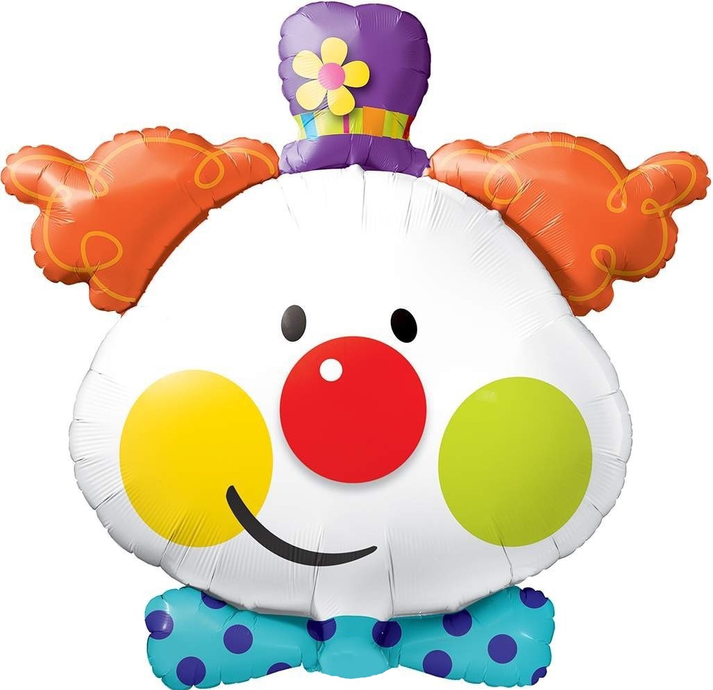 Шар (25''/64 см) Фигура, Веселый Клоун, 1 шт.