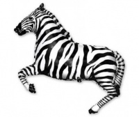 f-figura-11-zebra-chernayarm Шар (24''/61 см) Фигура, Зебра, Черный, 1 шт.