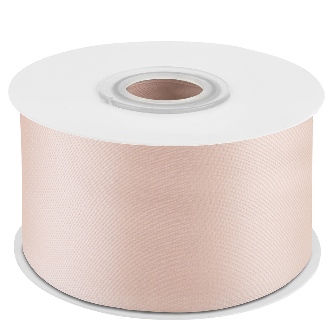 Лента атласная (3,8см*22,85м) Кремовый, 1 шт.