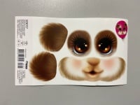 Наклейки Глазки, "Медвежонок", (9*15,5см), 20 шт., 1 уп.