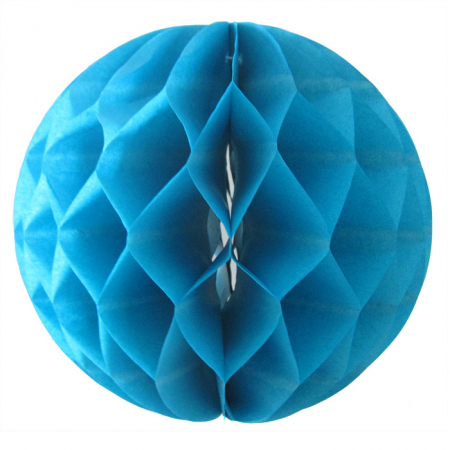 Декоративное украшение "Шар-Соты" (20 см), Синий, 1 шт.