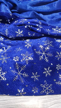 Новогодний мешок Деда Мороза (70*50см), Синий, 1 шт.