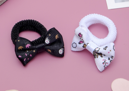 Резинка для волос "Бантик" набор 6 штук , 1 уп.