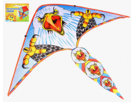 Воздушный змей (50*110см), "Орел" большие лапы с леской, 1 шт.