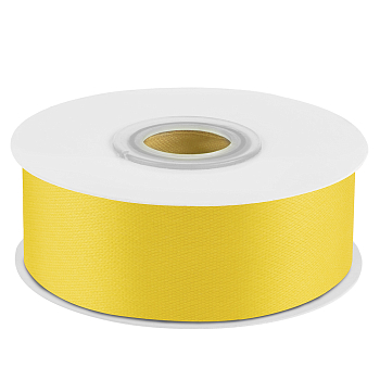 Лента атласная (2,5см*22,85м) Желтый, 1 шт.