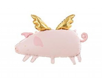 13 Шар (28"/71см) Фигура, Свинка с крыльями, 1 шт.