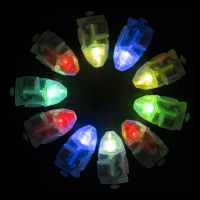 Подсветка в шар, постоянное свечение, 3*1,5*1,1 см, Разноцветный, 10 шт.