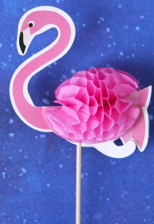 Шпажки, "Розовый фламинго", набор 6 шт.