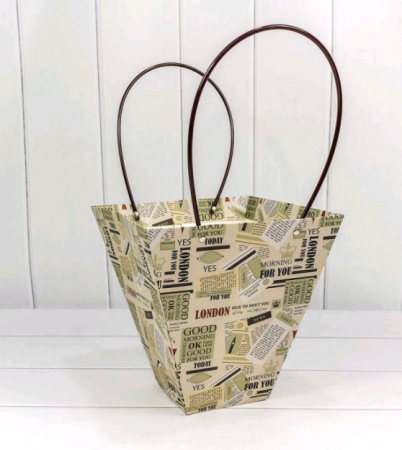 Пакет для цветов (25*24*11см), Для тебя, крафт, 1 шт.