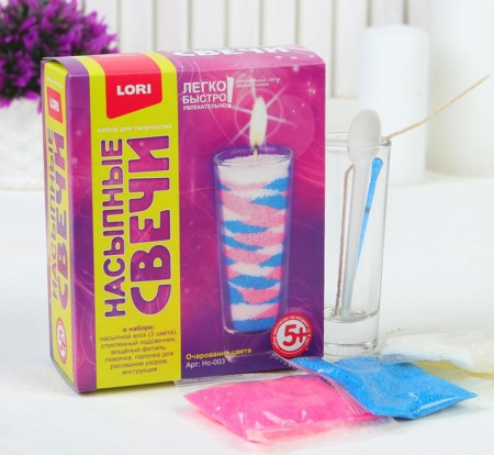 Насыпные свечи "Очарование цвета", 1 шт.