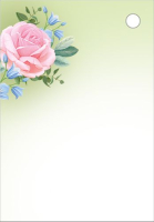 Бирка (5,5*7,9см), Маме, с цветами, 1 шт.