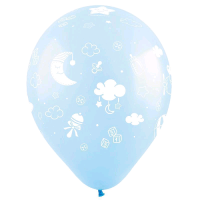 Шар (12"/30см) Новорожденный, ассорти, пастель 5 ст., 100 шт.