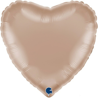 Шар (18''/46см) Сердце, Золото Калифорнии, 1 шт.