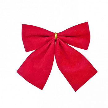 Бант декоративный (14*16см), Красный, 1 шт.