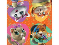 Салфетка, 44 Котёнка, 33см, 16 шт.