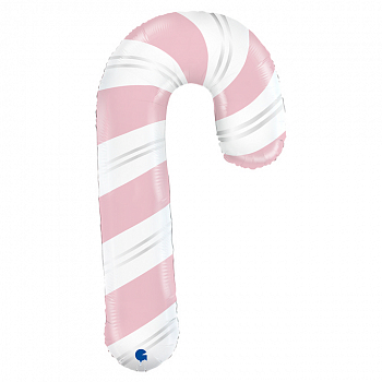 Шар (12''/30 см) Мини-фигура, Леденец трость, Розовый, 1 шт. Шар (12''/30 см) Мини-фигура, Леденец трость, Розовый, 1 шт.