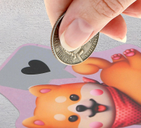 Валентинка со скретч слоем (10*10 см), «Собачка», 1 шт.