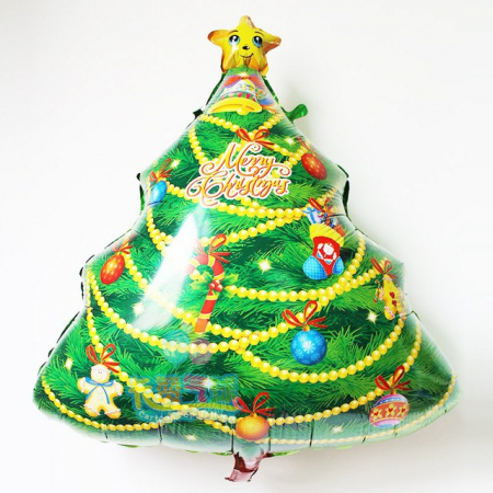 Шар (29''/74см) Фигура, Новогодняя елка, 1 шт.